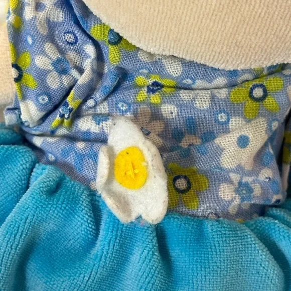 Stephan Baby Soft Doll 14 inch Blonde Yarn Hair Brown Eyes Blue Calico 2012 - Picture 4 of 5